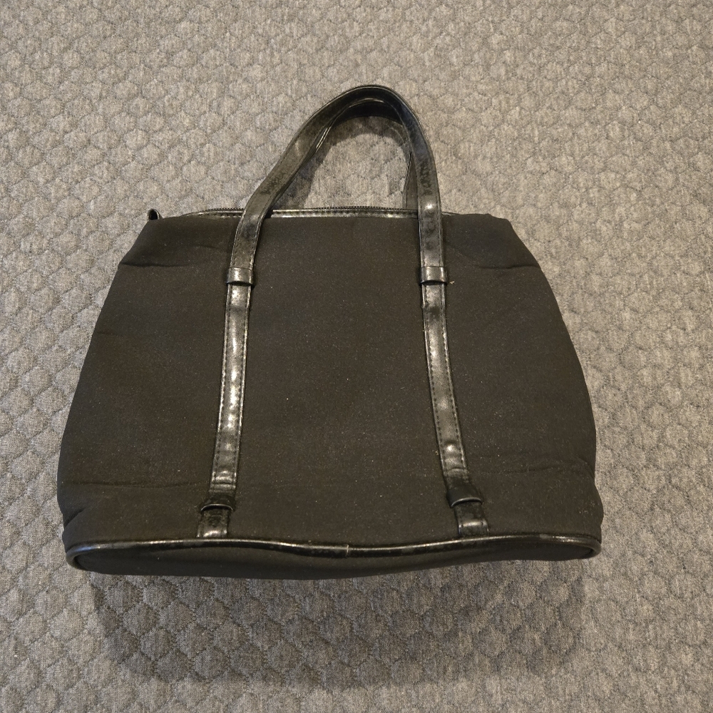 Black 10" Wide x 8" Tall Purse / Cosmetic Bag